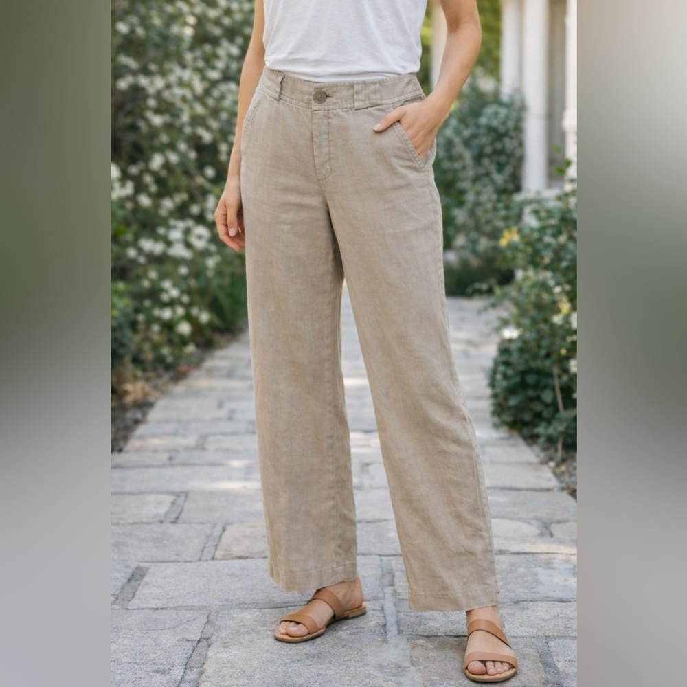 Esprit Beige Wide-Leg Trousers